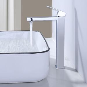 Rubinetto per lavabo, alta pressione, acciaio inossidabile 304, completo di tubi di collegamento da 50 cm