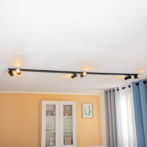 Nowodvorski Lighting Faretto a soffitto Mono VI, nero/oro, 6 luci