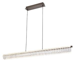 Lampadario LED sospeso su cavo ALBA LED/39W/230V grigio/trasparente