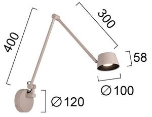 Lampada da parete LED dimmerabile SAVINA LED/9W/230V beige