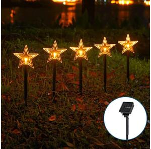 Aigostar - LED Solare Natale chiaro LED/0,054W/1,2V 1m IP65 bianco caldo
