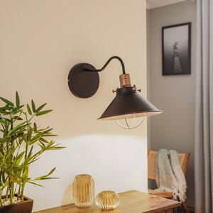 Nowodvorski Lighting Applique Garret I in marrone scuro/rame