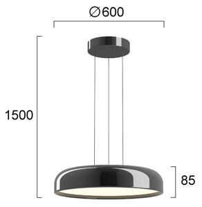 Lampadario LED su cavo ALENSA LED/60W/230V CRI 94 nero