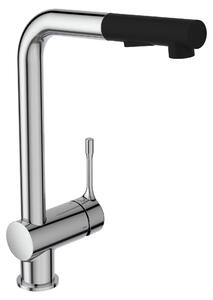 Miscelatore per lavabo con bocchetta girevole ed estensibile