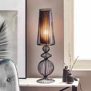 Nowodvorski Lighting Lampada da tavolo Aveiro L metallo alta 78cm nero