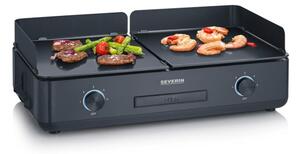 Severin Griglia Elettrica 2 Fuochi Potenza 2200W Temperatura max 240 colore Nero - PG 8569