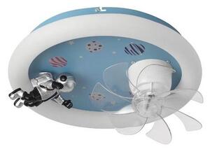Plafoniera LED dimmerabile per bambini con ventilatore LED/48W/230V 3000/4000/6000K, blu