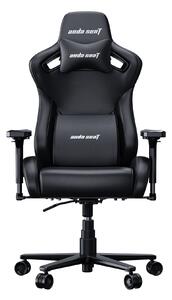 Sedia da gioco Anda Seat Kaiser Frontier -XL, nera, Pelle finta