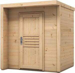Casetta da giardino in abete rosso BRATEK 203,8x201,9 H. 229 cm MDLT A scelta: Con pavimento