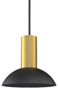 Nowodvorski Lighting Hermanos C lampada a sospensione nero/ottone semicircolare