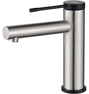 Miscelatore monocomando per lavabo, ideale per il bagno, in nichel lucido