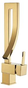 Miscelatore per lavabo, montaggio a soffitto, design monocomando, oro B