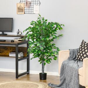 Pianta Artificiale Di Ficus H135 Cm Con Vaso Verde