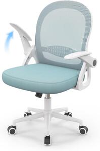 Sedia da ufficio ergonomica vincitrice del test, sedia da scrivania con schienale traspirante, regolabile per la massima libertà di movimento, blu