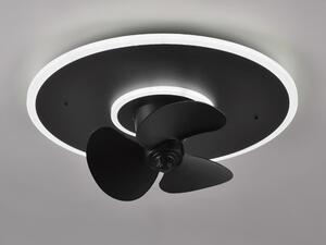 Ventilatore da soffitto con luce LED NYBRO R64133132 nero Pilot RL