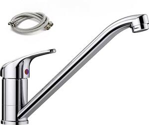 Rubinetto da cucina, rubinetto per lavello, miscelatore monocomando in acciaio inossidabile