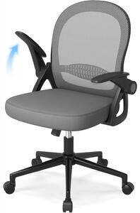 Sedia da ufficio ergonomica vincitrice del test, sedia da scrivania con schienale traspirante, regolabile per la massima libertà di movimento, grigio scuro