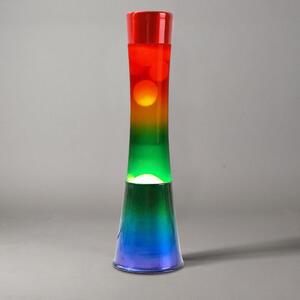 Lampada Lava Lamp 40cm Base Rainbow e Magma Multicolore