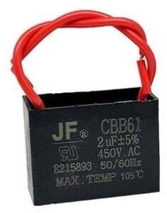 Condensatore CBB61 da 2 µF, 450V AC, per motori, ventilatori a soffitto e cappe aspiranti