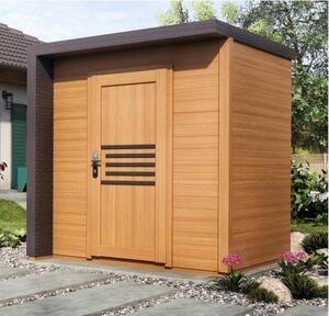 Copia della casetta da giardino in abete rosso BRATEK 203,8x201,9 H. 229 cm MDLT A scelta: Con pavimento