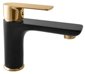Slezák-RAV Miscelatore per lavabo VLTAVA nero opaco/oro VT526CMATZ Colore: nero opaco/oro, Dimensioni: 1/2''