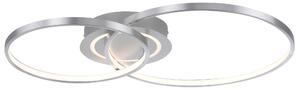 Plafoniera a LED, 3 gradini, alluminio argento, mobile, L 69 cm