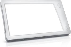 MyBeo lampada diurna con supporto in metallo, lampada diurna a LED con supporto, 3x livelli di luminosità, senza sfarfallio e UV / A++ / 7W