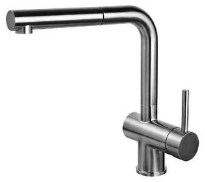 Foster Atomo Plus Miscelatore Cucina Monocomando Con Doccetta Estraibile, Inox Satinato
