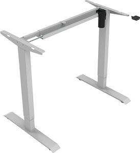 Supporto da tavolo / supporto da tavolo, regolabile elettricamente, larghezza 500 mm, grigio, portata 70 kg, ergo