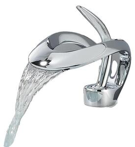 Miscelatore per lavabo, monocomando, da appoggio, cromo