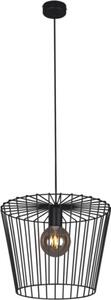 Lampada a sospensione moderna in filo metallico nero Kaja SOUL K-4641