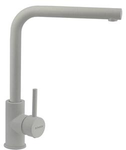 Schock Miscelatore Cucina Idea, Rubinetto Canna Alta Dritta, Rotazione 360°, Smaltato New Aluminia, Italy