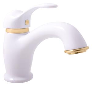Slezák-RAV Slezák Rav L026BZ Miscelatore per lavabo bianco/oro Colore: bianco/oro, Dimensione: 1/2''