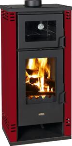 Stufa con vano cottura PRITY K2 GT F Borgogna - 8,1kW, A+