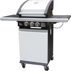 Patton Patio Chef 2+, 8000 W, Grill, Gas naturale, 3 zone/zone, Carrello, Acciaio inox, Bianco
