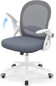 Sedia da ufficio ergonomica vincitrice del test, sedia da scrivania con schienale traspirante, regolabile per la massima libertà di movimento, blu scuro