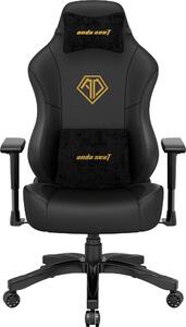 Sedia da gioco Anda Seat Phantom 3 - L, nero-oro, Pelle finta