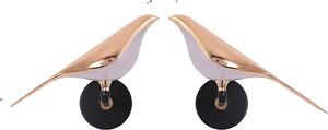 Lampada da parete Vogel, finitura oro rosa, temperatura di colore regolabile, B, variabile