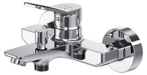 Rubinetto per vasca da bagno con bocchetta di scarico e miscelatore moderno per il bagno