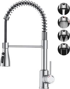 Rubinetto da cucina con doccetta estraibile, 3 getti, girevole a 360°
