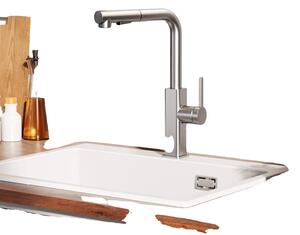 Rubinetto da cucina, bocca estraibile, orientabile a 360°, G3/8