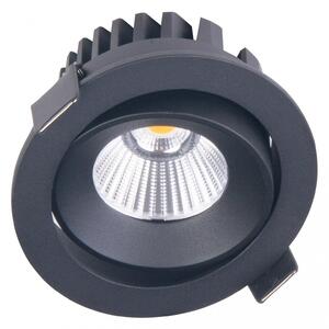 Lampada da incasso a LED a forma di occhio, nera, IP65, CYKLOP H0095 MaxLight