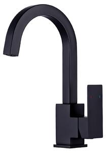 Rubinetto da cucina, rubinetto da cucina ad alta pressione, girevole a 360 gradi, colore nero