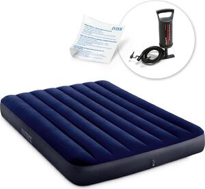 Materasso gonfiabile 191x137x25 cm con pompa a pistone INTEX 64758