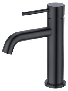 Miscelatore per lavabo da bagno, rubinetto solo acqua fredda, acciaio inossidabile nero