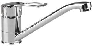 Rubinetto da cucina monocomando, girevole a 360°, in ottone, finitura cromata