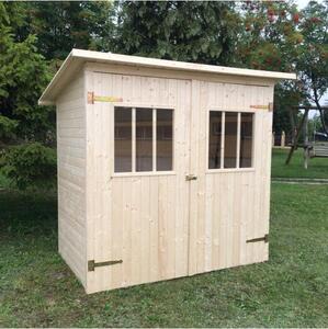 Casa da giardino in abete rosso PYRETHRE 216x266 cm H. 235 cm MDLT A scelta: Senza pavimento