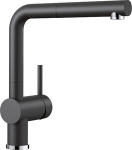 BLANCO LINUS-S SILGRANIT look antracite Miscelatore da cucina ad alta pressione con getto flessibile