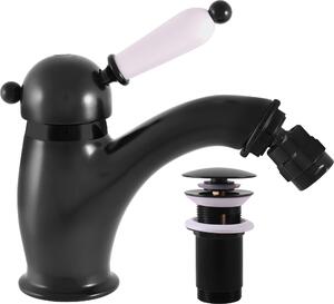 LABE - Miscelatore per bidet con scarico, nero - opaco L545.0KCMAT, RAV Slezák