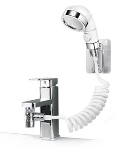 Rubinetto per lavabo con doccetta manuale e soffione flessibile per bagno